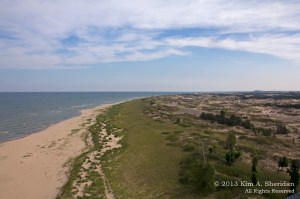 Ludington State Park from Big Sable Lighthouse, Michigan